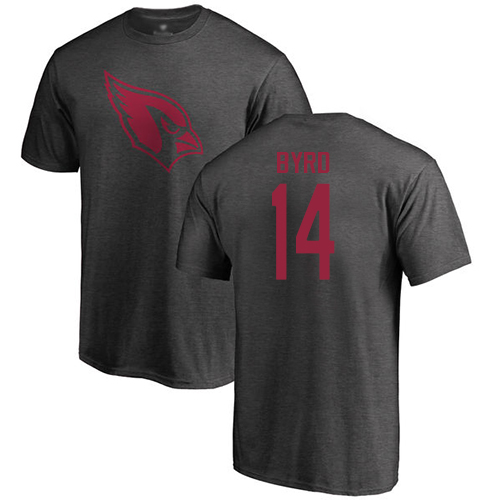 Arizona Cardinals Men Ash Damiere Byrd One Color NFL Football #14 T Shirt->nfl t-shirts->Sports Accessory